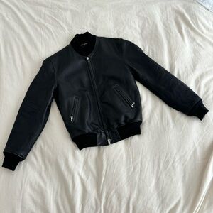 Buck Mason BRUISER LEATHER BOMBER JACKET